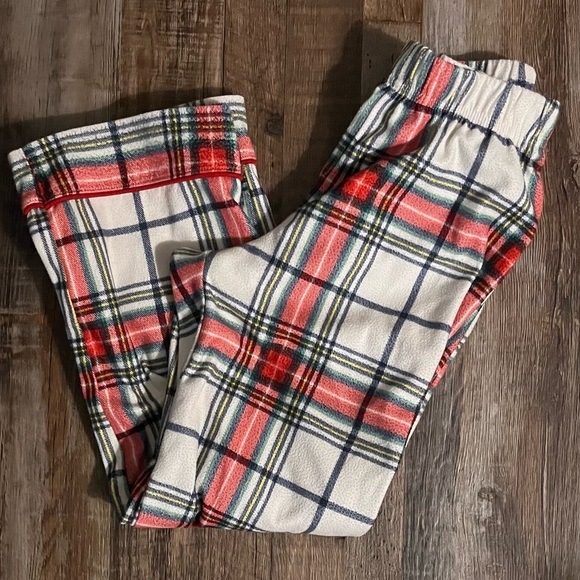 Wondershop Unisex Tartan  Red & White Plaid Kids Pajama pants bottoms  Size 6 - Picture 5 of 6